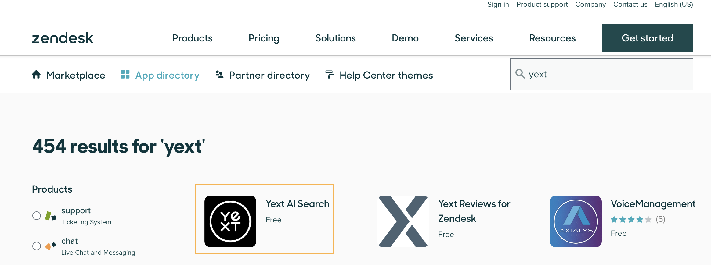 Search for Yext
