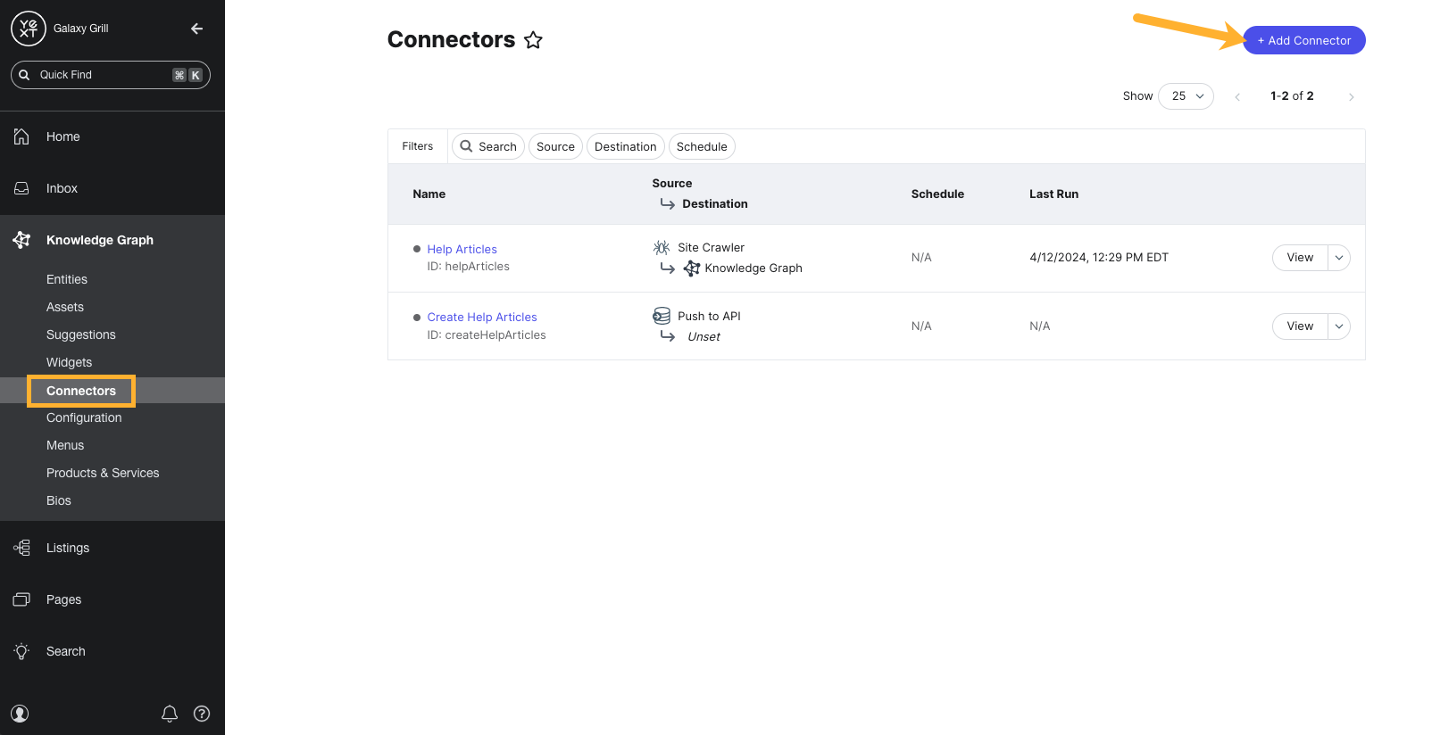 Create a new connector