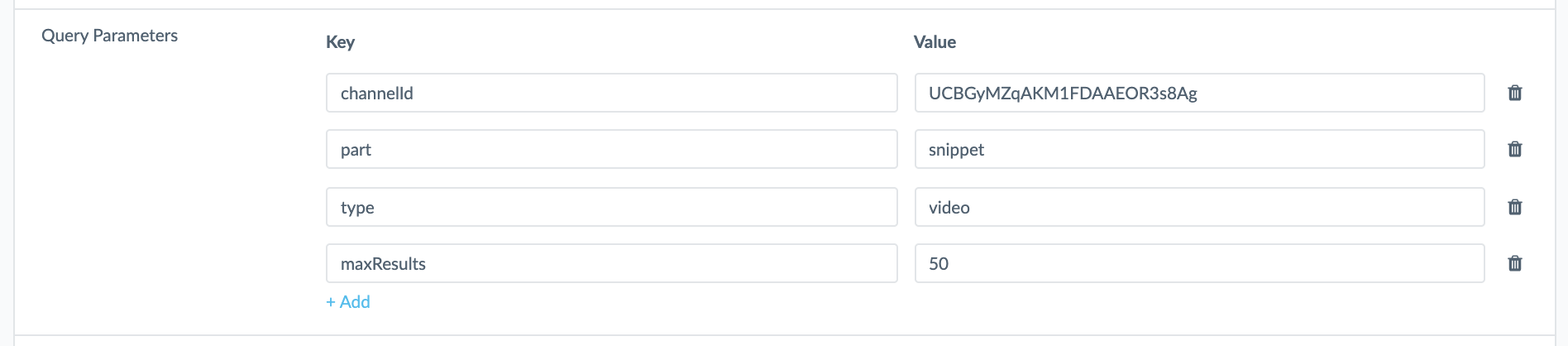 query paramters