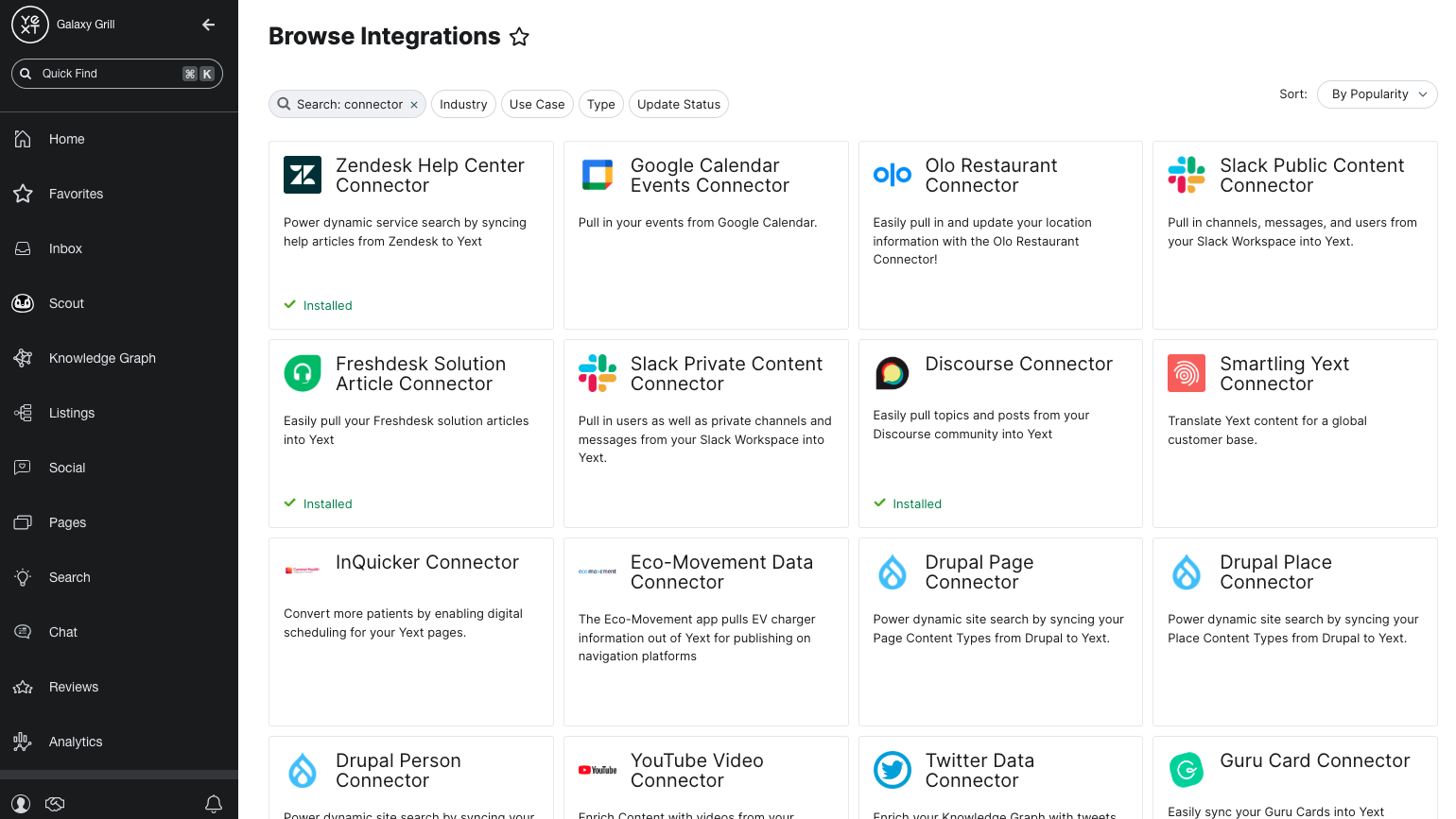 Connector apps in the App Directory