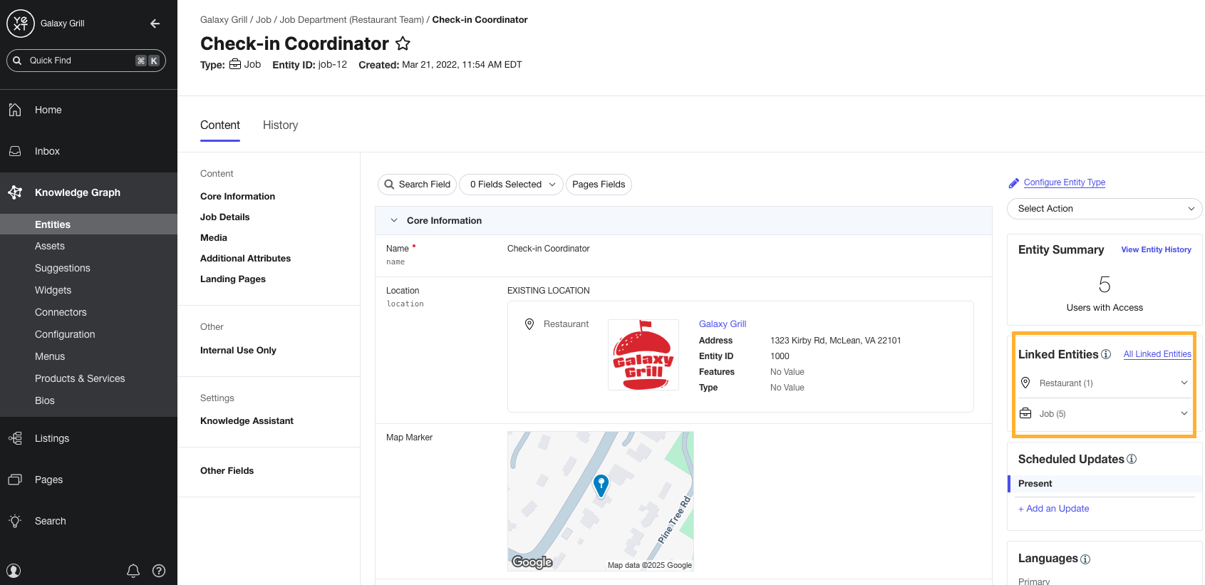 Linked Entities Module