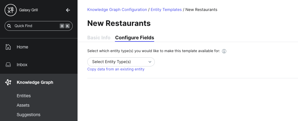 Choose how to populate your template