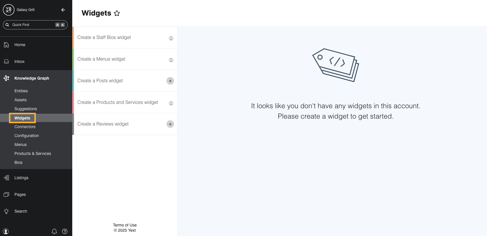 Create widgets for enhanced content lists
