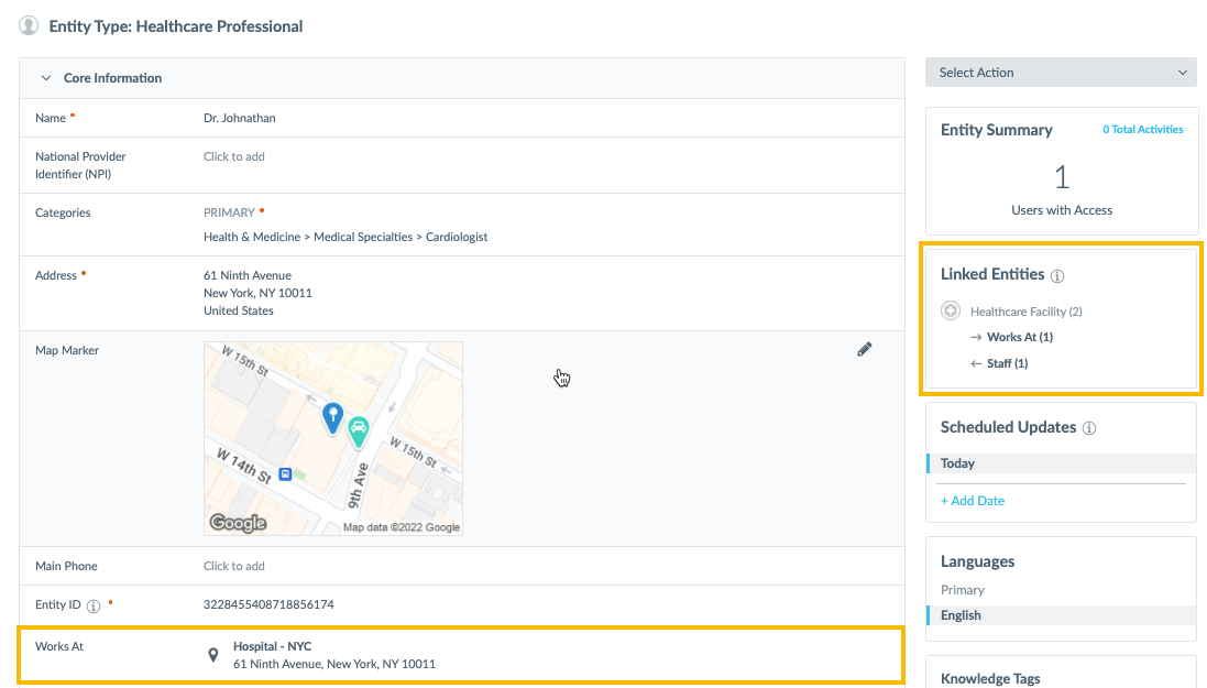 Linked Entities Module