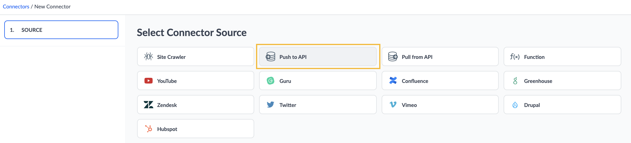 Push from API