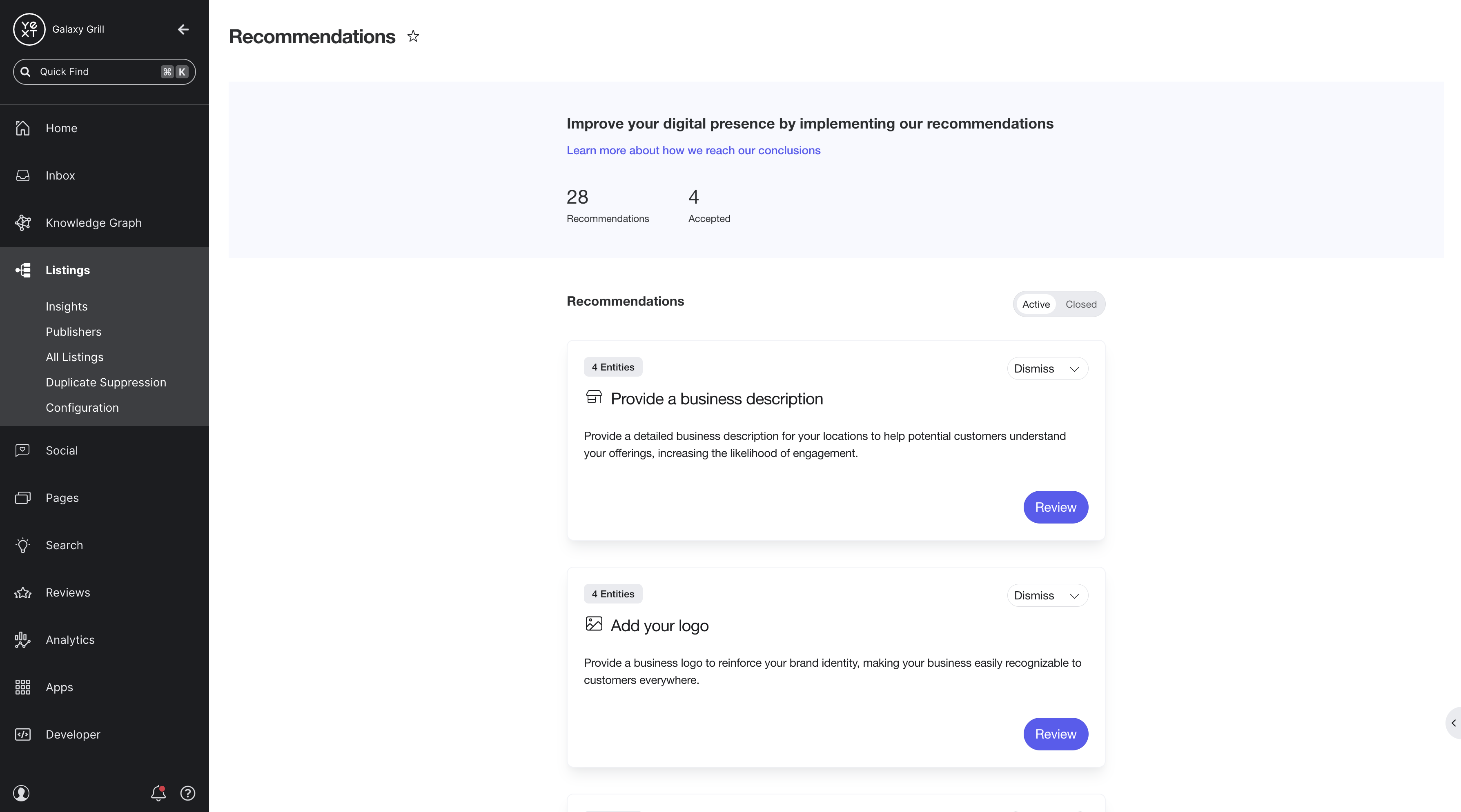 All Recommendations
