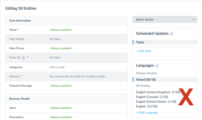 different english locales