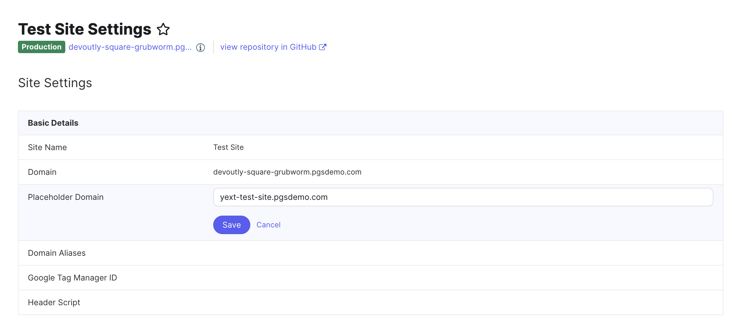 placeholder domain