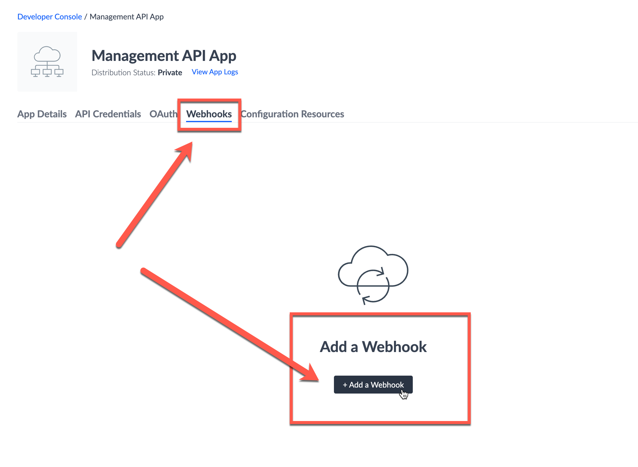 add webhook
