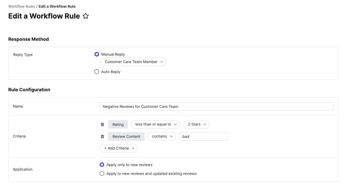 manual reply workflow rule