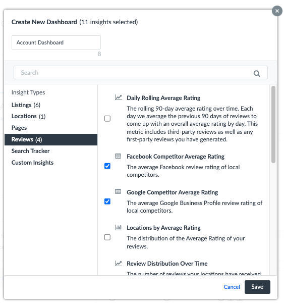 Reviews Competitive Intelligence Dashboard Setup