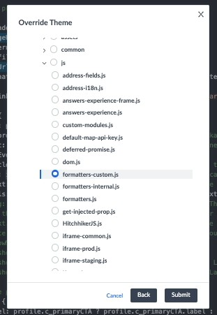 Override Theme Jambo Command Modal