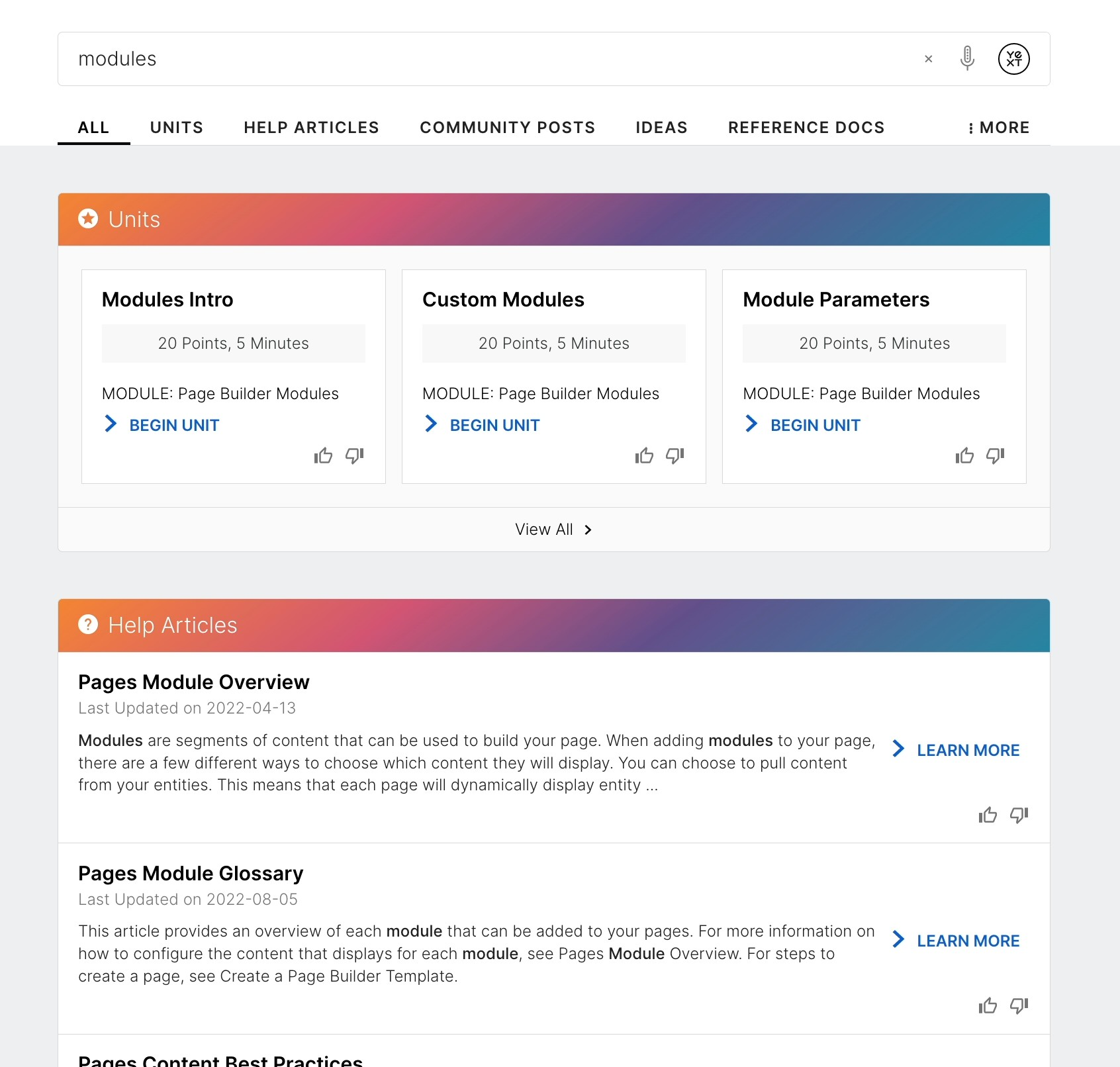 Universal Grid Page Layout with 3 columns