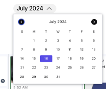 Social post calendar date picker