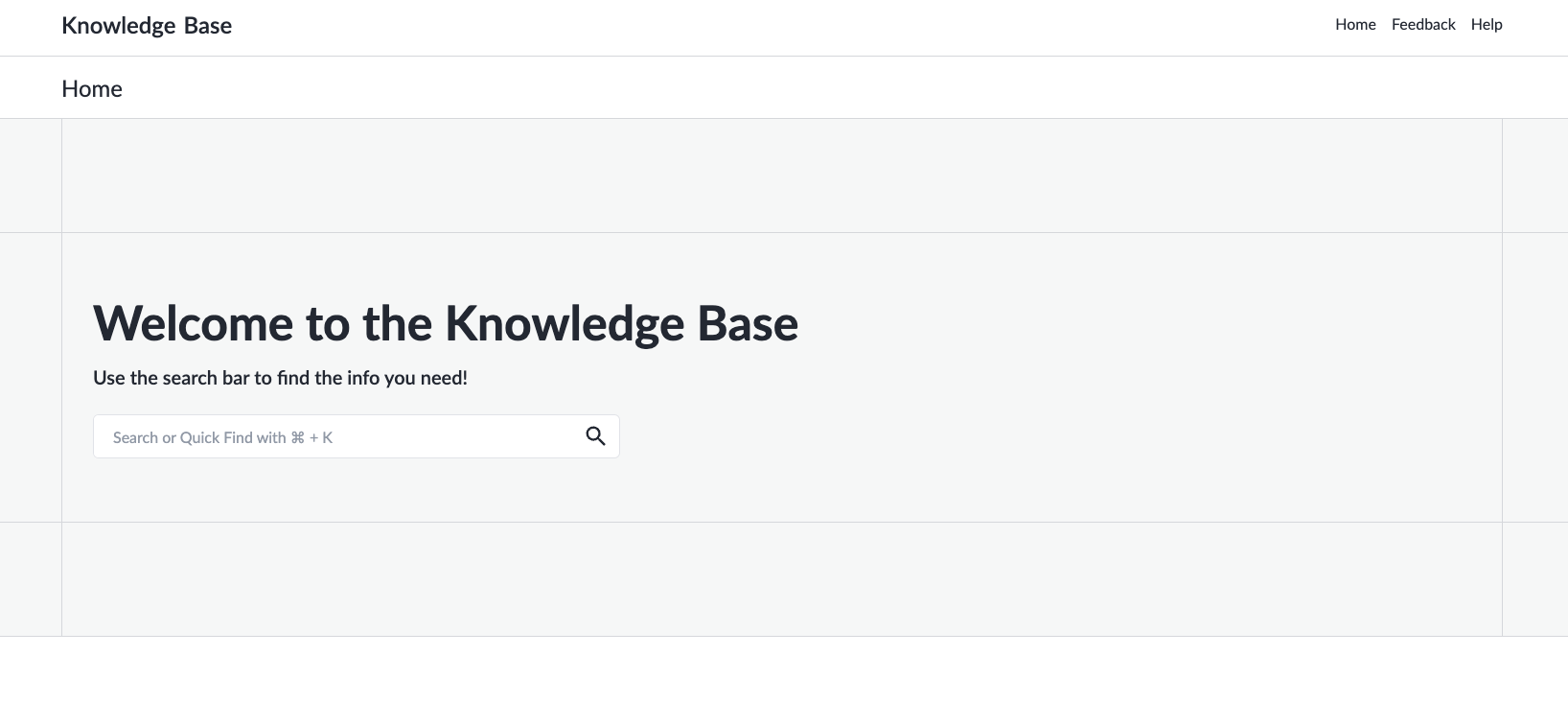 knowledge base starter